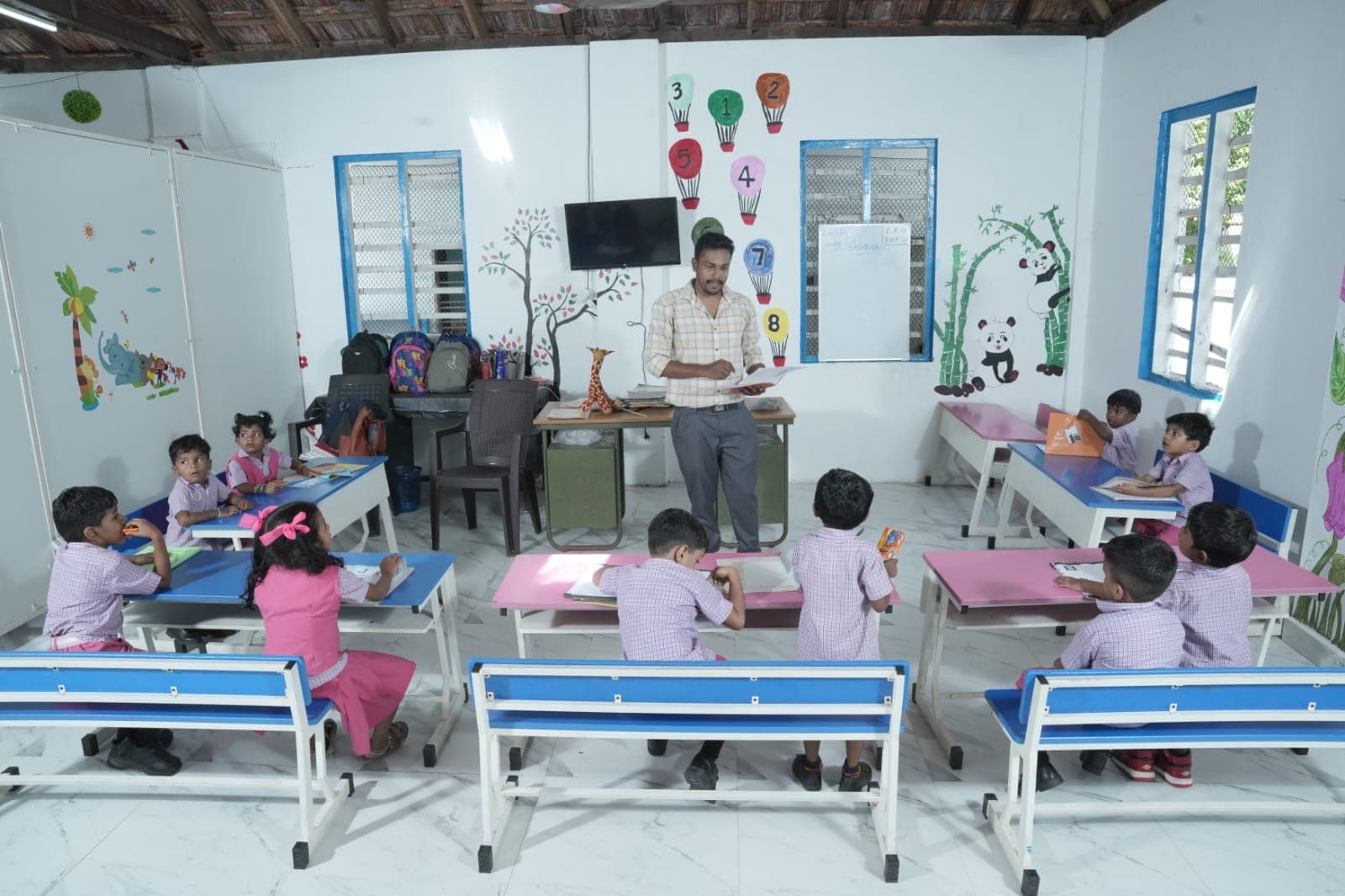 Young learners in a bright classroom at Union UP School