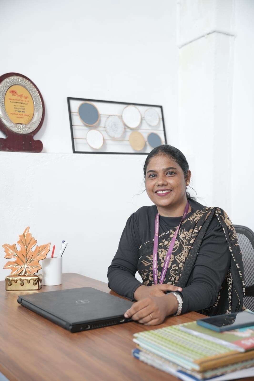 Staff member at desk